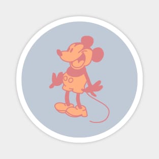 Steamboat Willie Cartoon Mouse Peach Fuzz Pantone Color of the Year 2024 Magnet